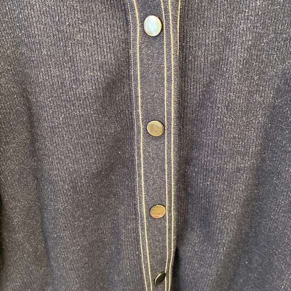 San Francisco cardigan, size L blue with white stitches - Picture 3 of 7